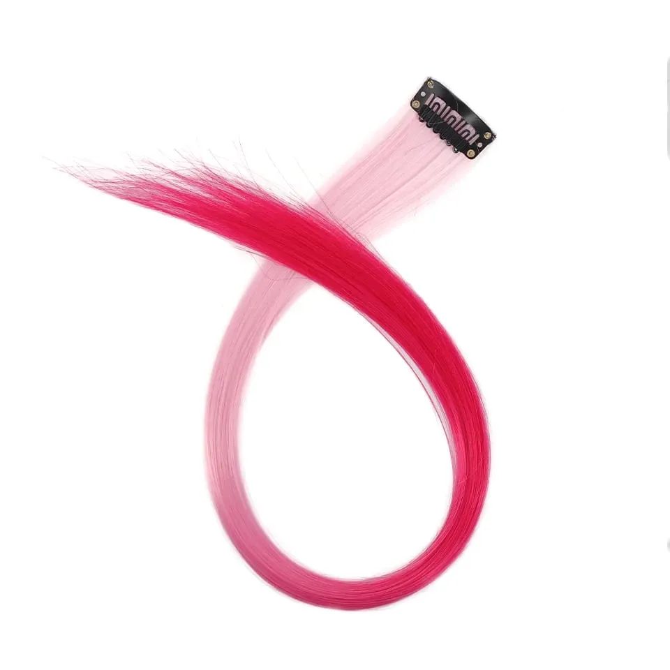 20 Inch Synthetic Multicolor Hair Extensions For Cosplay Party Y2K Style Hair Accessories Halloween Christmas — image 8