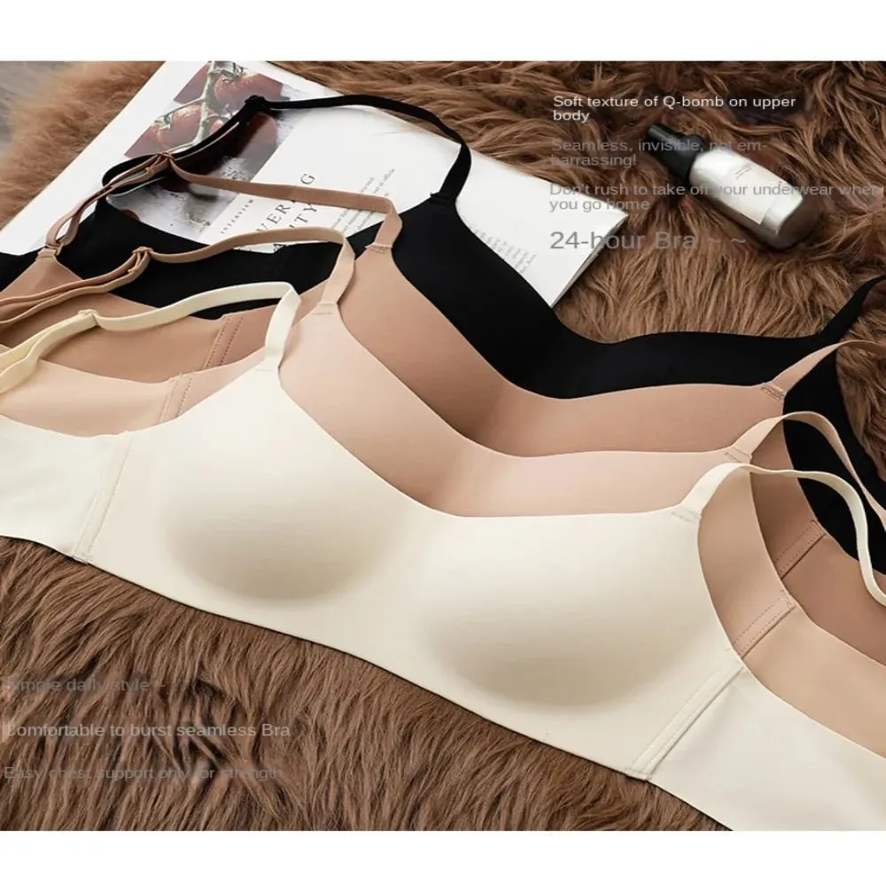 Reggiseno senza fili confortevole e morbido, tessuto traspirante, coppa sottile, reggiseno push-up, elastico senza fili, reggiseno senza cuciture, bellezza — image 2