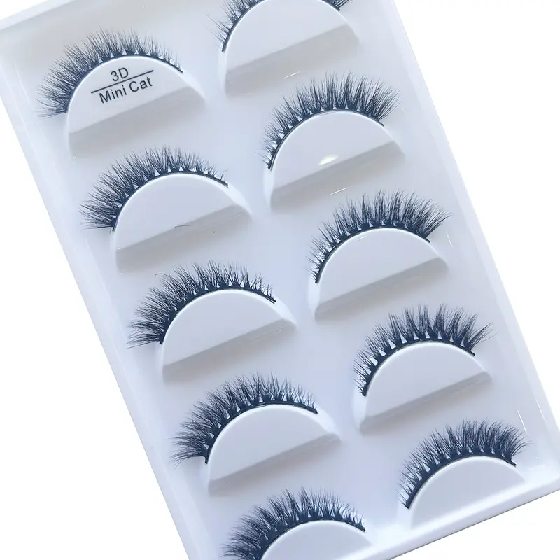 10/50 Dozen 3D Nertsen Wimpers Natuurlijke Dikke Valse Wimpers Mink Wimpers Zachte Nep Wimper Piekerige Make-Up Cilios H13 Kat — image 6