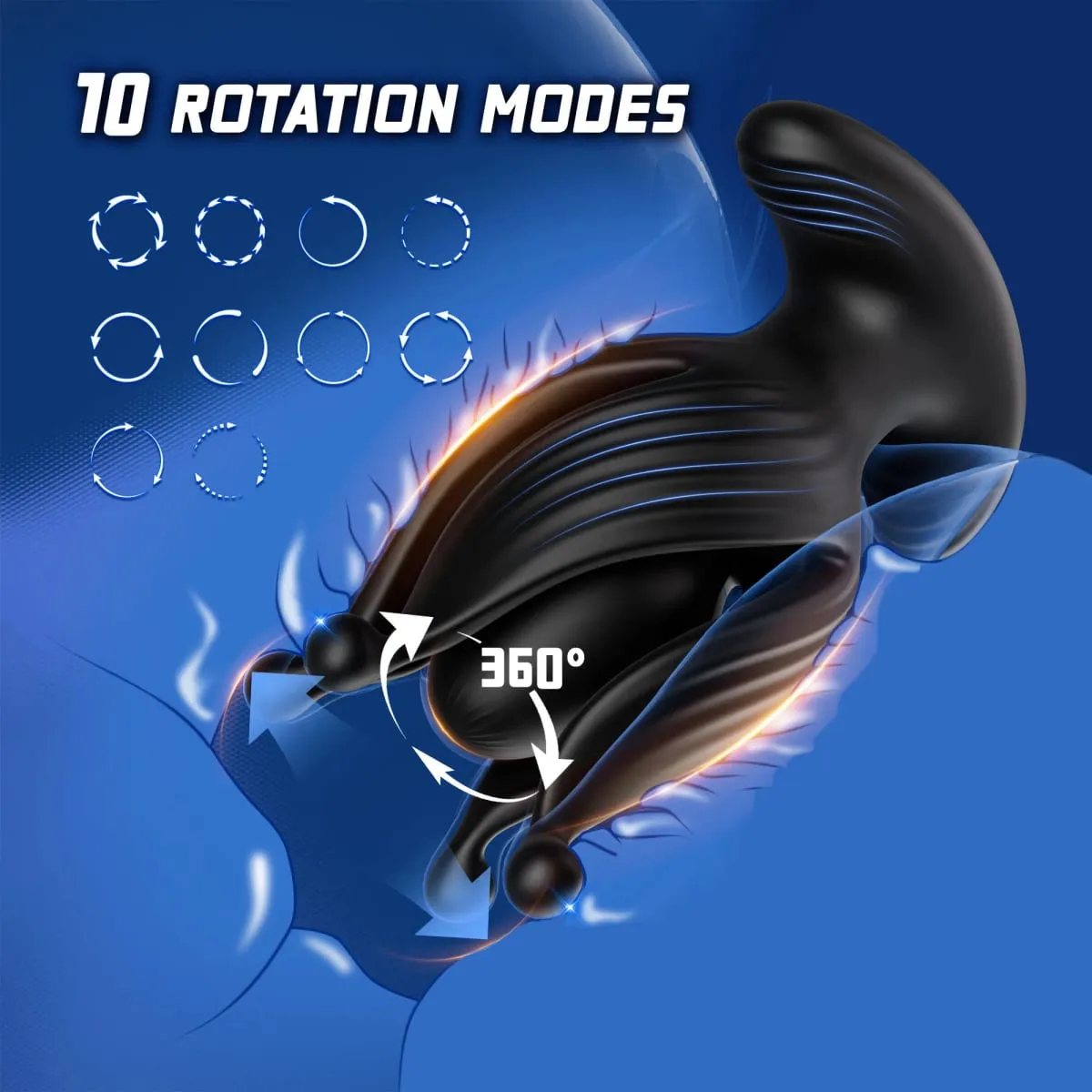 APP-Steuerung, männliches Prostata-Massagegerät, Analvibrator, Buttplug, vibrierend, rotierend, um 360° erweiterbar, Analsexspielzeug für schwule Männer — image 3