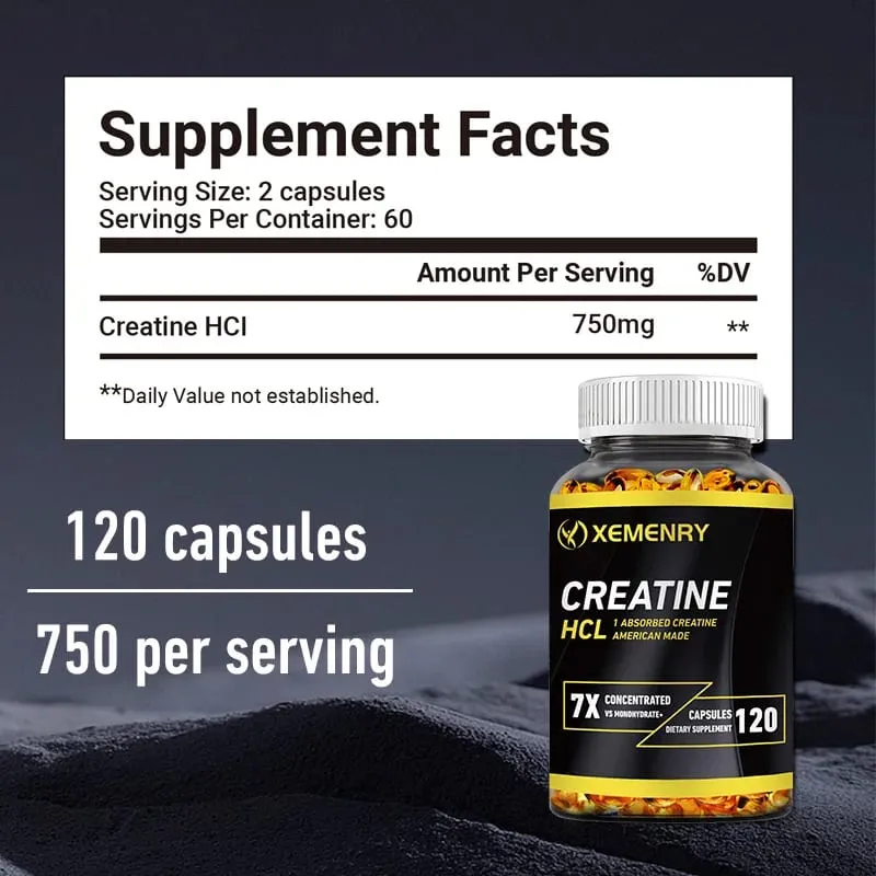 Creatina HCl - Aumenta la resistenza energetica e la massa muscolare per migliorare le prestazioni atletiche — image 3