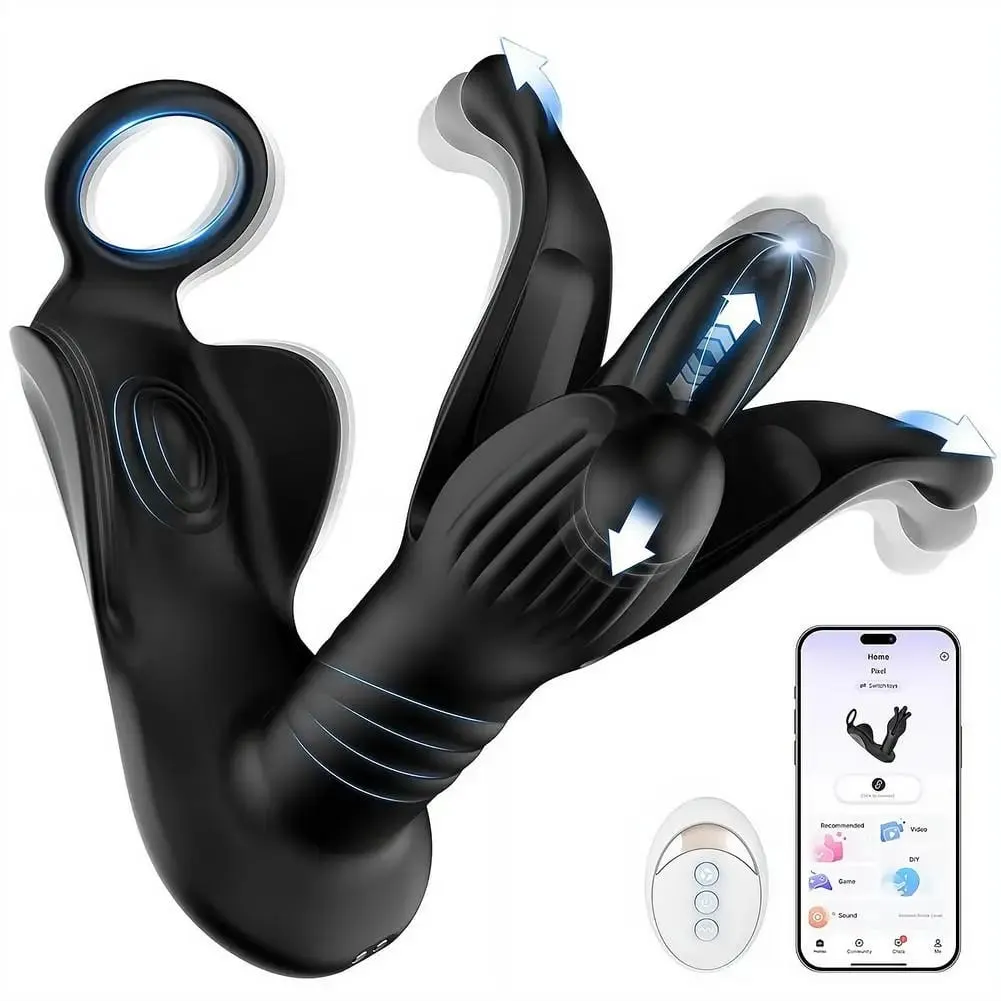 App bluetooth plug anal vibrador controle remoto sem fio massageador de próstata brinquedos sexuais adultos para homens mulheres gay 18 + — image 1