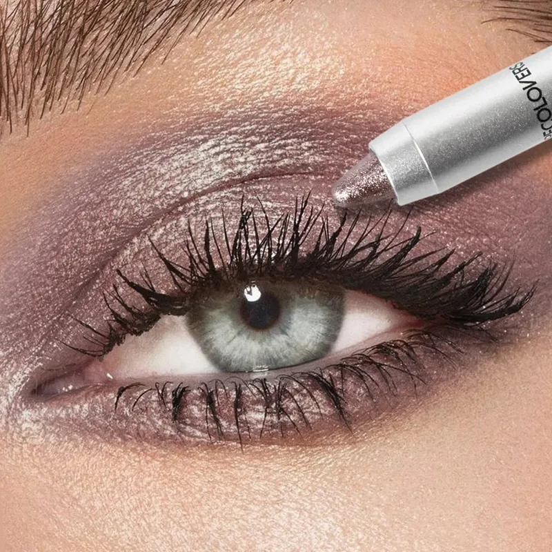 Collezione di trucco per occhi da 12 pezzi Ombretto luccicante Eyeliner liquido Pennelli per trucco per occhi morbidi Set di cosmetici per la bellezza quotidiana degli occhi — image 5