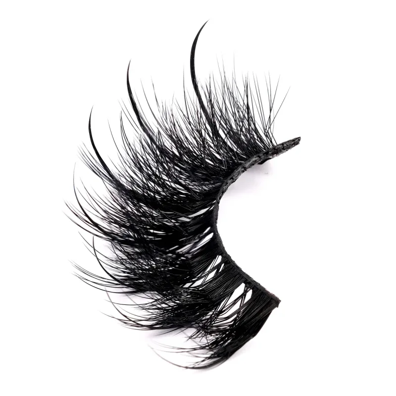 Cils humides pointes Volume moelleux pleine bande cils accessoires de maquillage Faux vison cils vendeur humide Manga cils Faux cils — image 11