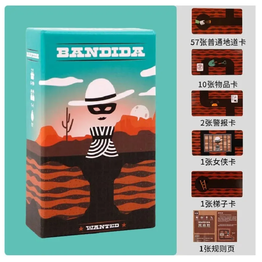 Bandido Bandida Jeu de société coopératif Prison Break Jeu de cartes de stratégie 1 à 4 joueurs Puzzle de fête en famille Jeu de table pour tous les âges — image 2
