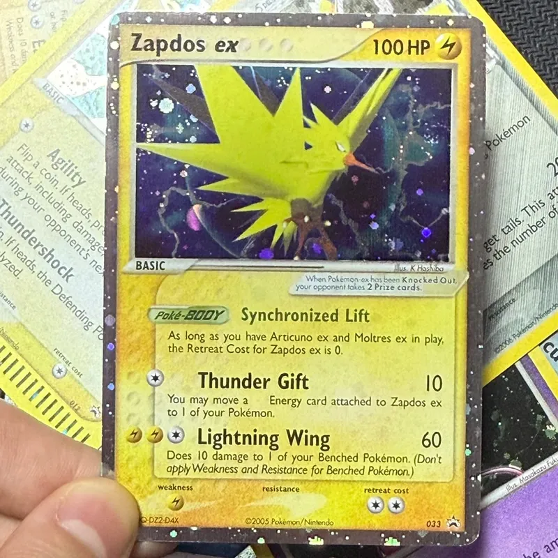 Proxy การ์ด Nintendo Black Star โปรโมชั่น Articuno Kyogre Moltres Rayquaza Zapdos Groudon ใหม่ Holographic PKM Proxy ของเล่น — image 6