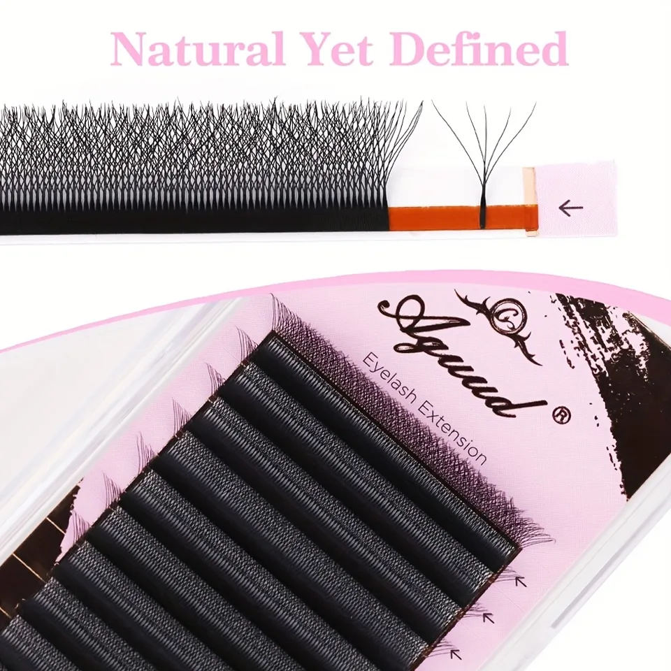 2D 3D 4D 5D W Tvar Automatické kvetení Premade Vějířky Prodlužování řas Přirozeně jemné Individuální Řasy Makeup Cilia — image 2