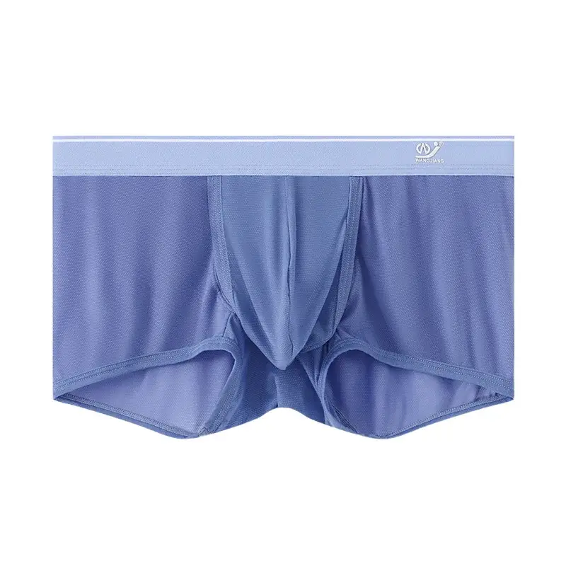 1 PCS 얼음 실크 공간 캡슐 속옷 남자 구획 솔리드 여름 통기성 울트라 얇은 복서 반바지 Transparentes Hombre — image 10