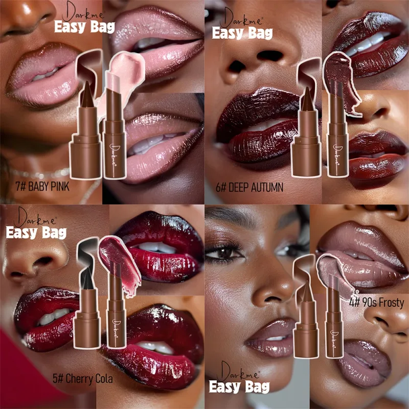 Tapered Tip Matte Lip Liner Pencil & Pearlescent Lipstick Set Long Lasting Waterproof Sparkling Professional Lip Makeup Duo