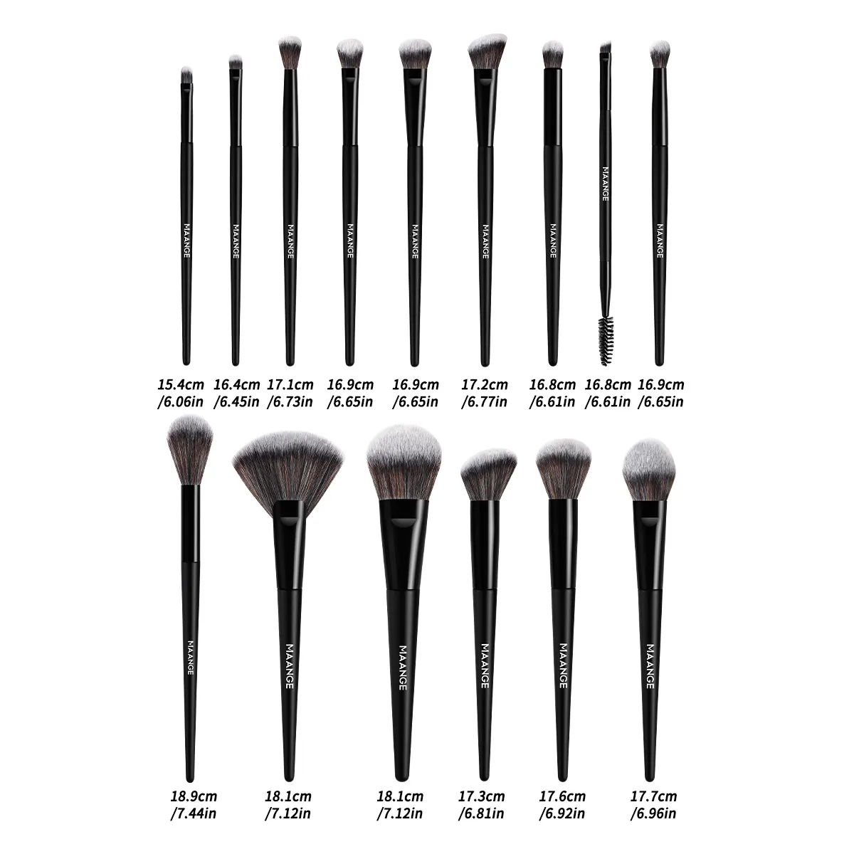 Kuas Makeup 15 Buah Kuas Mata Wajah Ultra Lembut Foundation Rambut Concealer Blush Eyeshadow Kabuki Alat Kit Kuas Makeup — image 2