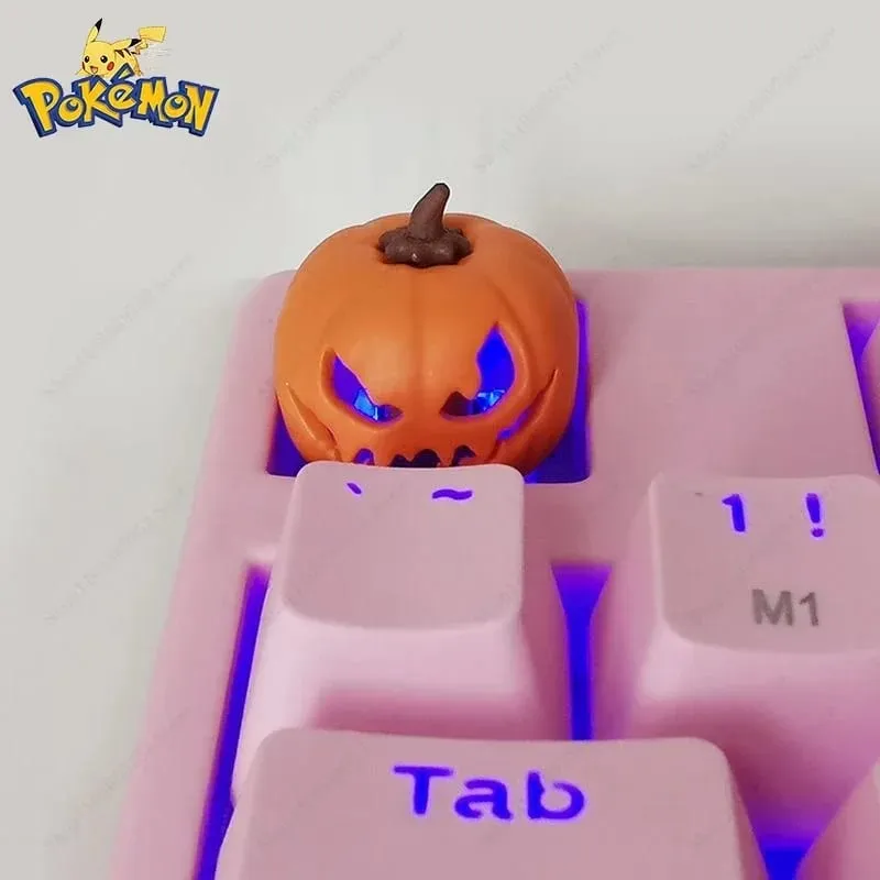 Pokemon Anime Cute Tail Keycaps Pikachu Gengar Eevee Keyboard Cap for Cross Shaft Mechanical Keyboard 3D Resin Keycaps Best Gift — image 16