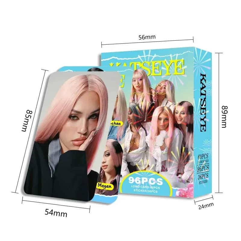 ขายดี96 katseye อุปกรณ์ต่อพ่วงการ์ดขนาดเล็ก star รองรับการ์ดรูปถ่ายการพิมพ์สีสองด้านการ์ด LOMO บัตรของขวัญ — image 4