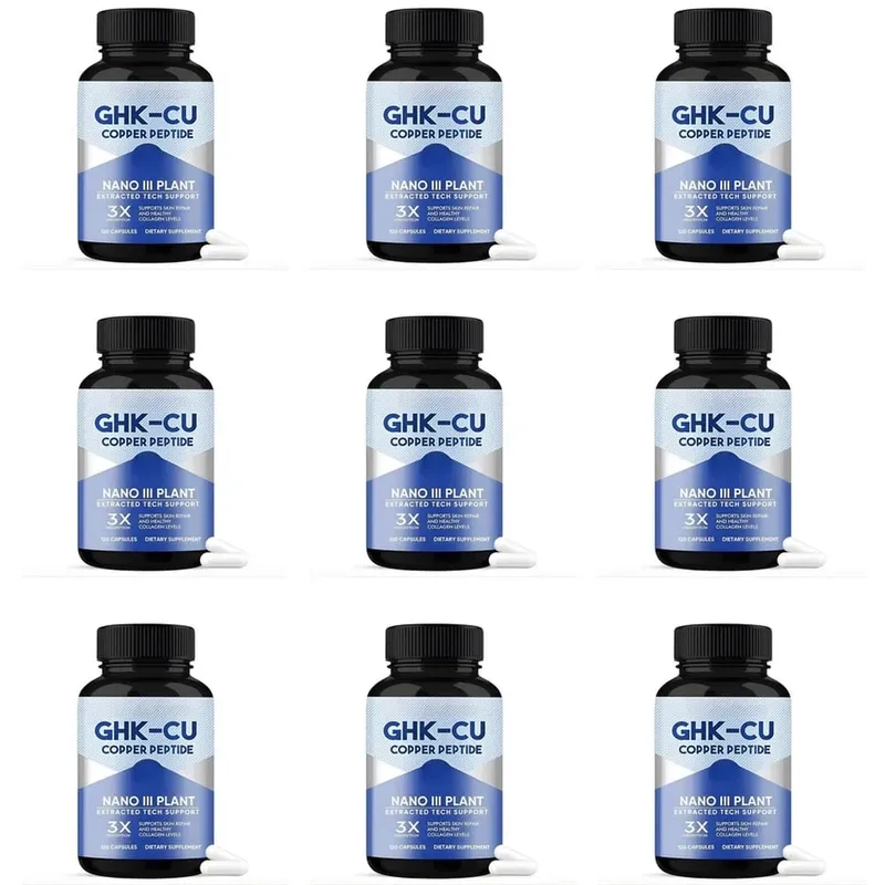 GHK-Cu Copper Peptide Capsules for Skin Repair Support Collagen Metabolism Support and Antioxidant Protection - 120 Capsules — image 11