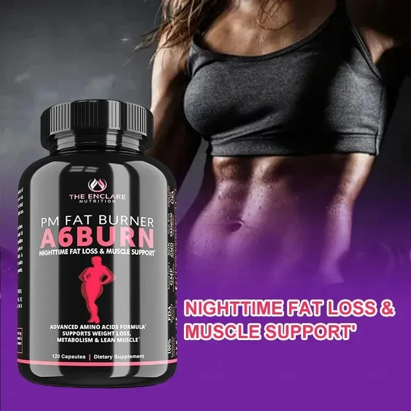 Night Slimming Fat Burning Capsules for Weight Loss Suppresses Appetite and Strongly Promotes Metabolism in Men and Women