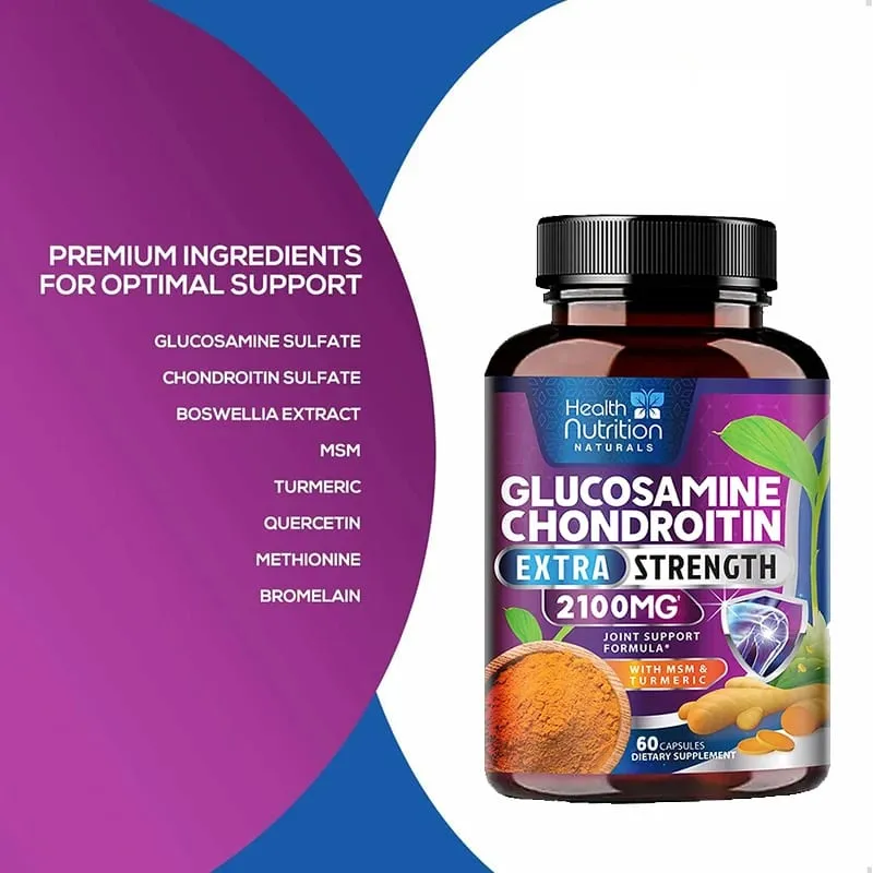 Glucosamine Chondroitin Turmeric MSM Triple Strength Joint Support 2100mg — image 4