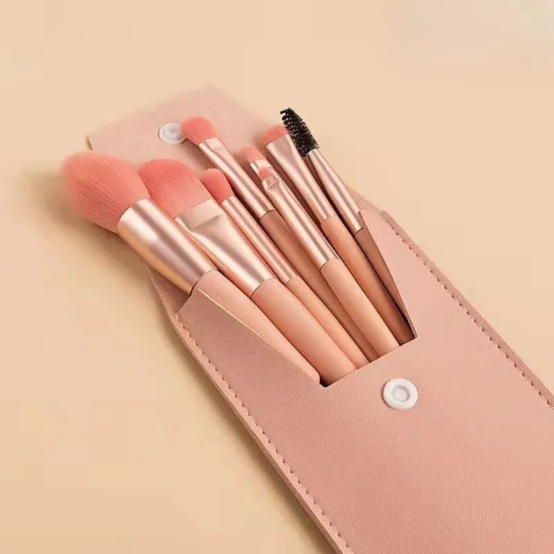 파운데이션 블러쉬 파우더 아이 섀도우 메이크업 브러쉬 블렌딩 8Pcs 소프트 푹신한 메이크업 브러쉬 뷰티 툴 메이크업 브러쉬 화장품