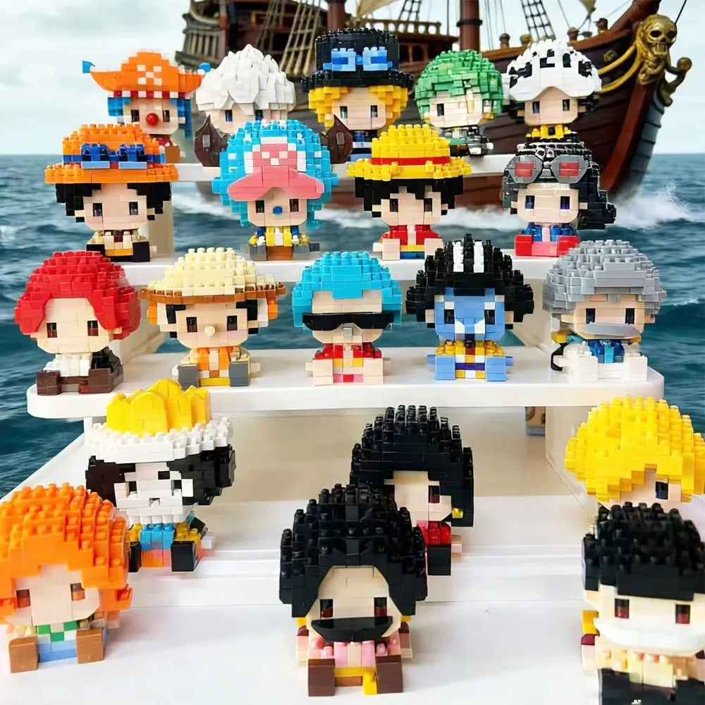Anime Building Block Chopper Buggy Montage Micro Building Block Zoro Robin Karaktärsmodell Minitegelstenar Figurleksaker till present — image 3
