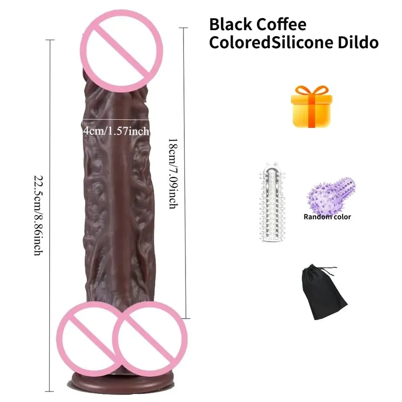 Donna Realistica Morbida Doppio Strato di Pelle di Silicone Scorrevole Prepuzio Testicoli Dildo Massaggiatore Anale Pene Butt Plug Giocattoli Adulti Del Sesso18 — image 10