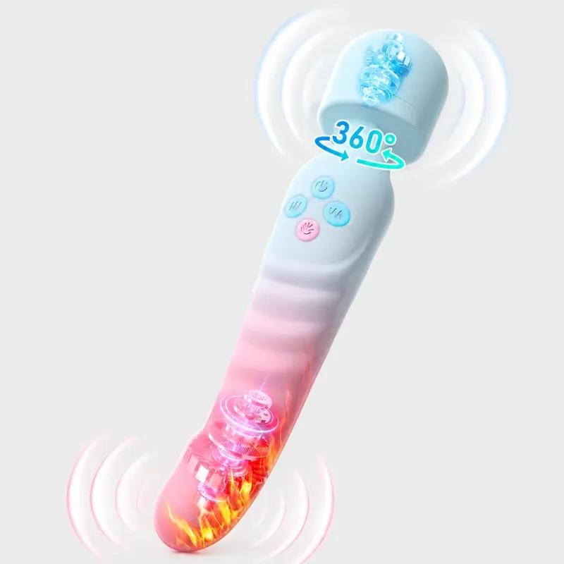 Riscaldamento AV Bacchetta Vibratore per Le Donne G-Spot Stimolatore Clitoride Capezzoli Vagina Massaggiatore Bacchetta Magica Masturbatore Femminile Giocattoli Adulti Del Sesso