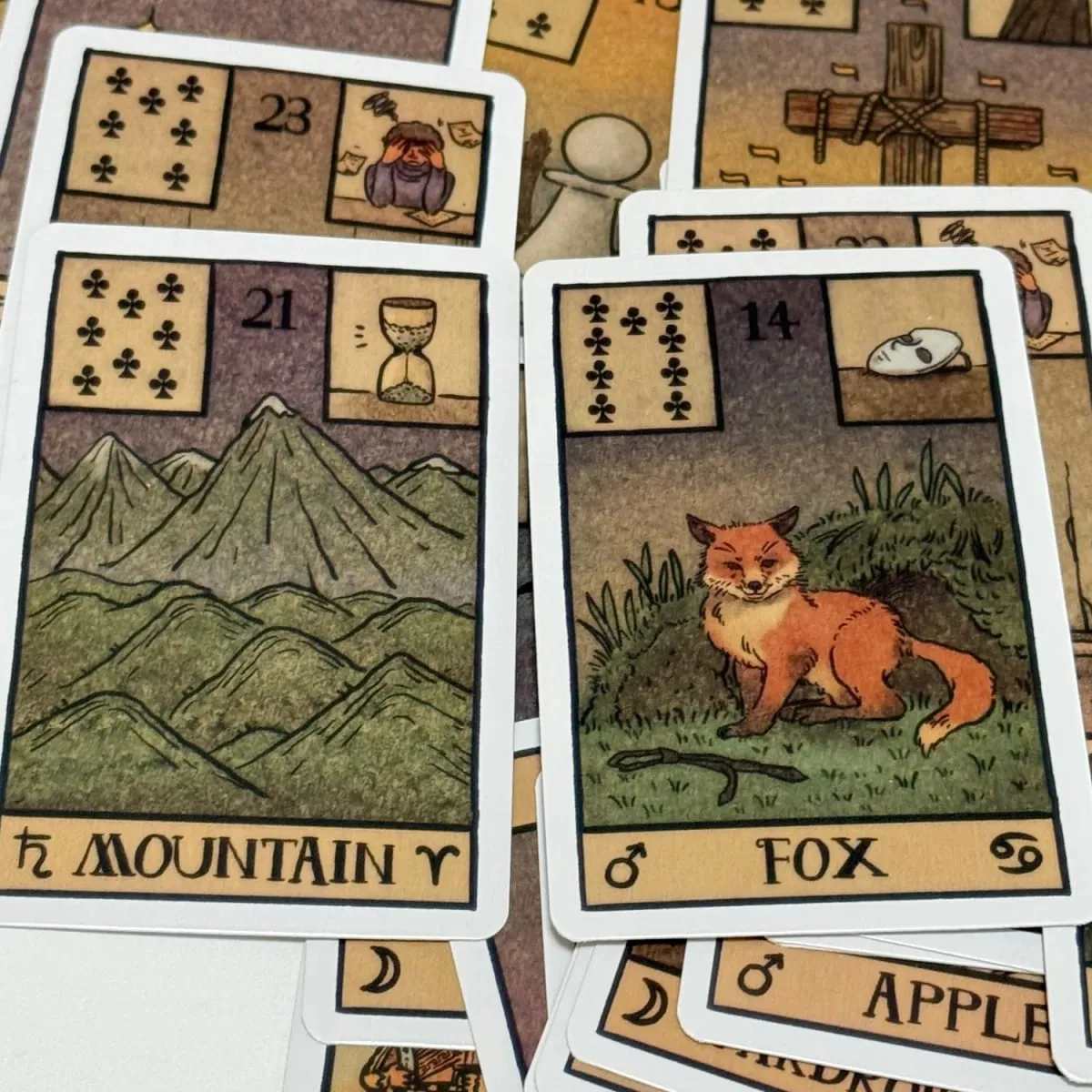 Akashic Eye Lenormand Oracle Cards 61 mazzi di carte Oracle illustrate moderne — image 2