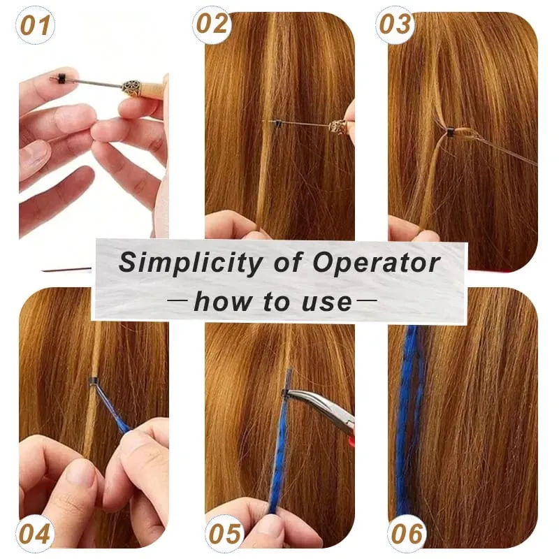 10-Piece Rainbow Synthetic Feather Extensions Multicolor 16-Inch Hair Add-ons Suitable for Women — image 6