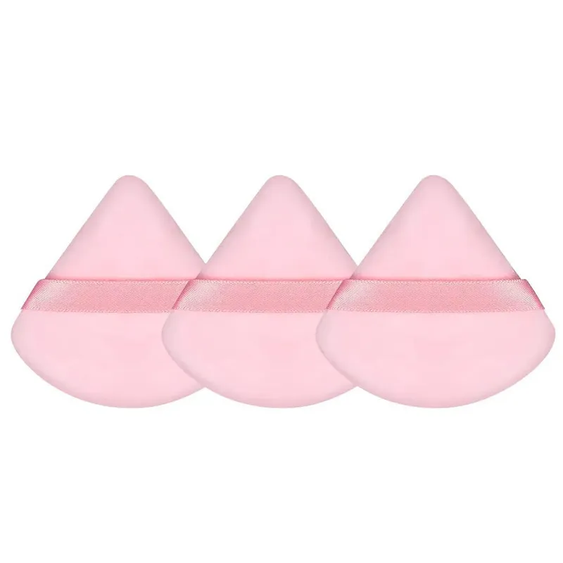 Soffio per cipria per il viso Spugna per trucco Cosmetici Soffio per cipria in cotone morbido Lavabile in velluto Strumenti per soffio per trucco