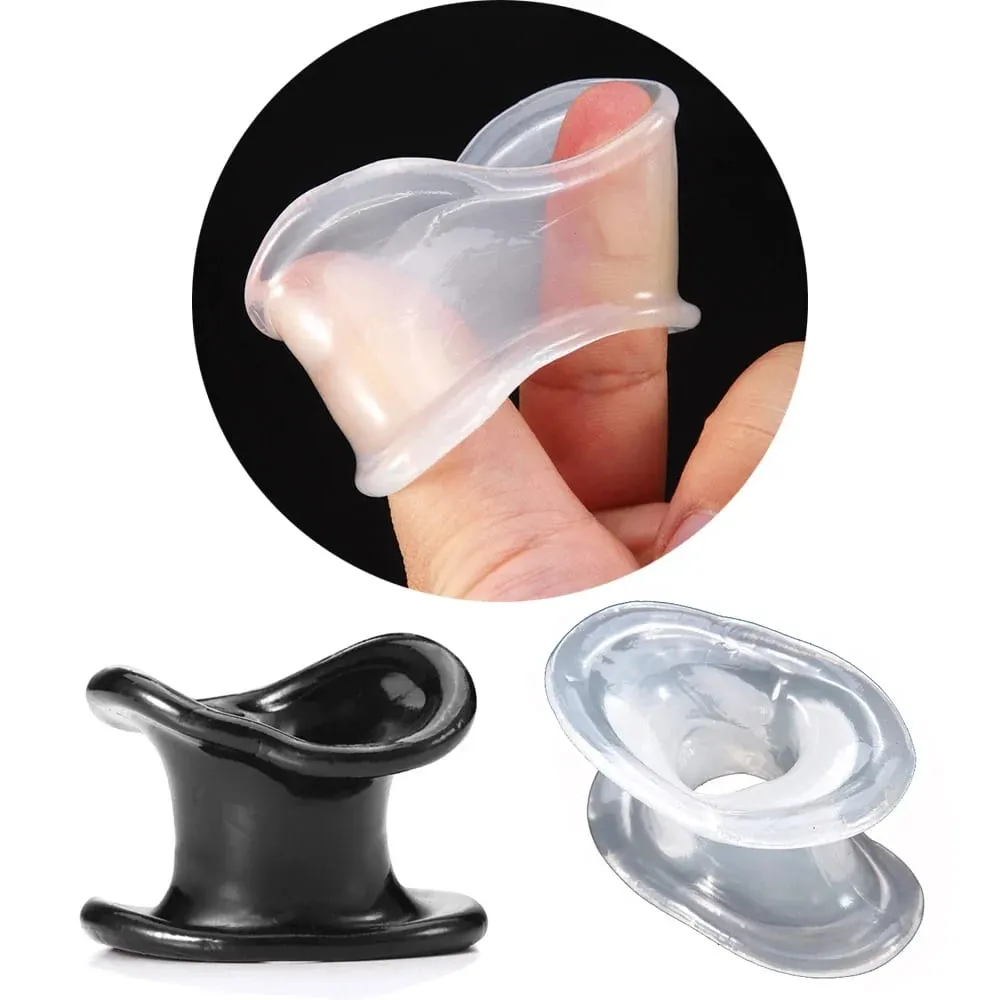 Civière de boule en Silicone pour homme, civière de Scrotum, testicule, BDSM, manchon de retardement de temps, anneaux de pénis, chasteté pour adulte, esclave, jouets sexuels pour hommes — image 2