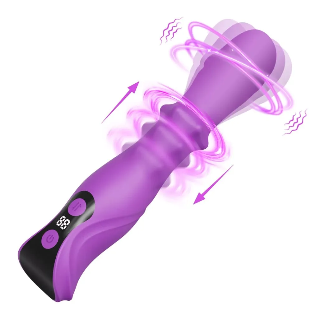 Vibratore di spinta per le donne Stimolatore del punto G Vibrazione del dildo Vibrazione scorrevole anale Negozio di sesso per adulti Giocattoli del sesso per le donne — image 1