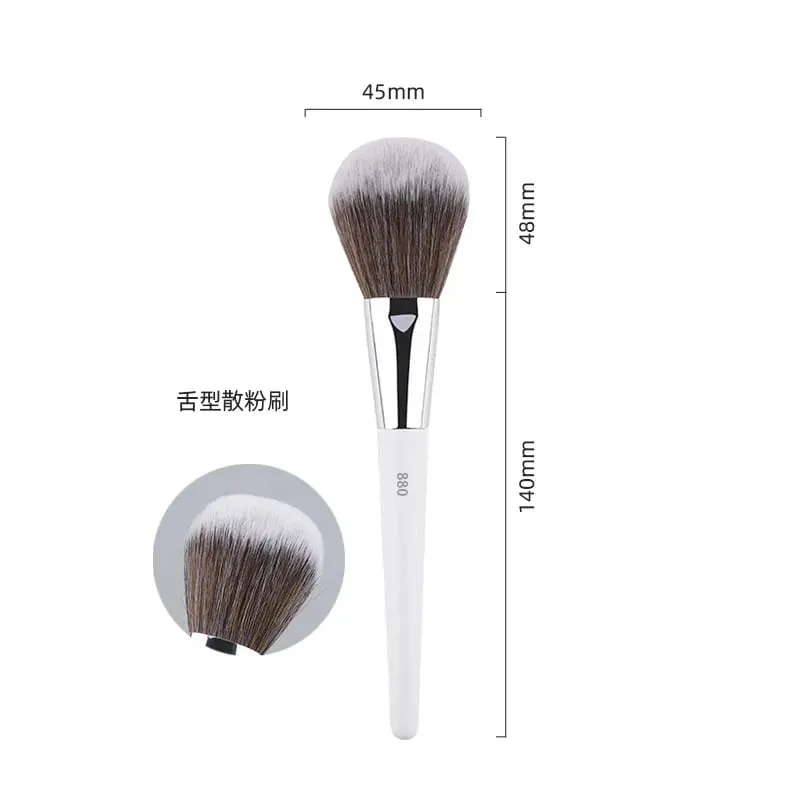 1pc Weiß Pulver Make-Up Pinsel 3D Flüssige Foundation Basis Make-up Pinsel Lidschatten blending Detail Gesicht Auge Concealer schönheit werkzeug — image 18