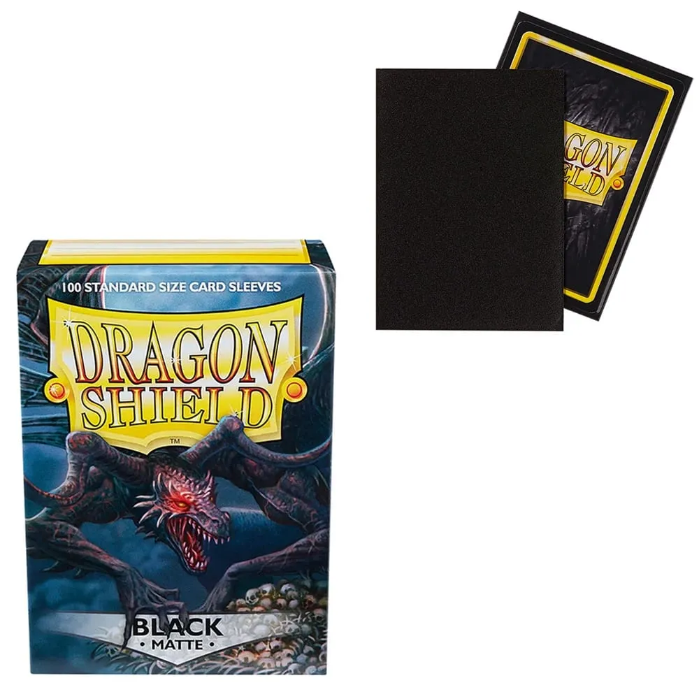 100 PCS/BOX 66x91mm Saiz Standard Demark Dragon Shield Lengan Kad Matte untuk Lengan Kad Permainan Papan MTG/PKM/YGO/TCG