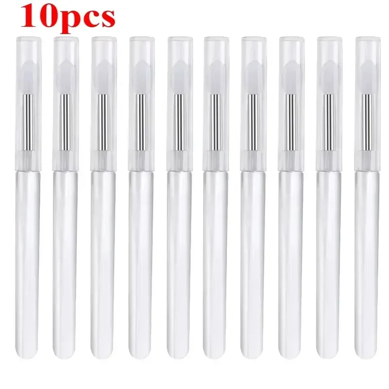 3/5/10PCS Wiederverwendbare Lippen Pinsel Silikon Lippen Maske Applikator Transparent Lippenstift Werkzeug Für Lip Gloss Lidschatten pinsel Make-Up-Tools — image 13