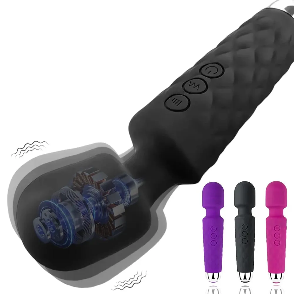 ที่มีประสิทธิภาพ G-Spot Vibrator หญิง Clitoris เครื่องกระตุ้น Dildo AV Magic-Wand ดูแลระบบนวด Masturbator เพศของเล่นสำหรับผู้หญิงเร้าอารมณ์ 18 + — image 1