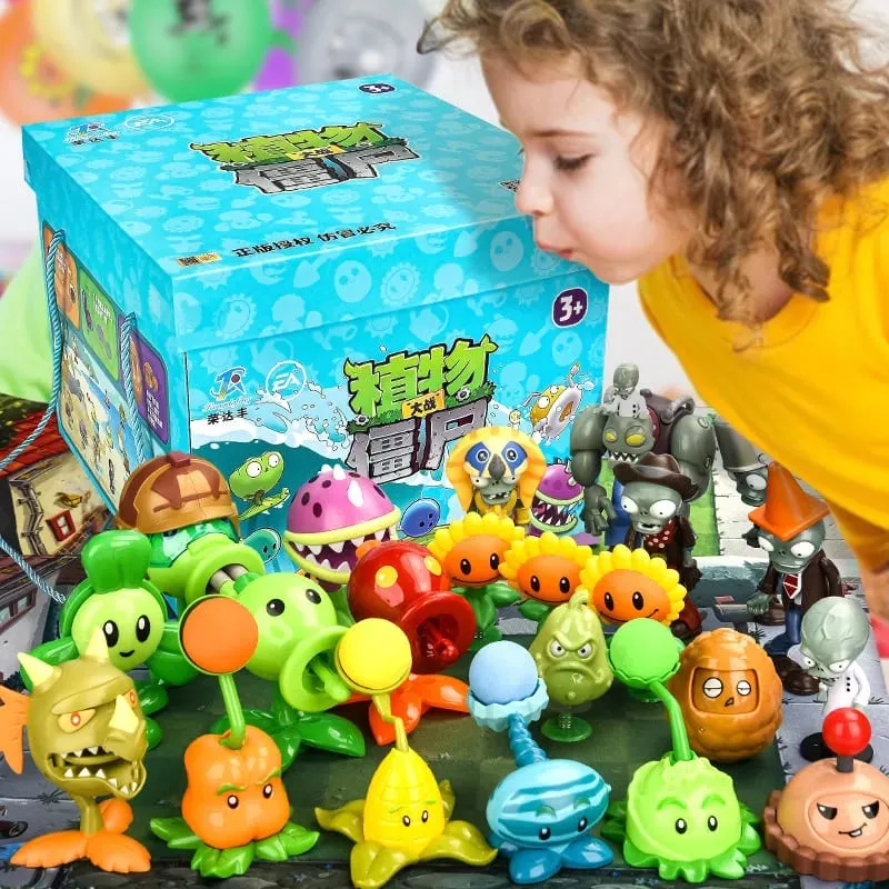 PVZ 2 postava Minifigurka Kompletní kolekce Peashooter Figurky Mapa scény Příslušenství Dekorace interiéru Sváteční sběratelský dárek — image 6