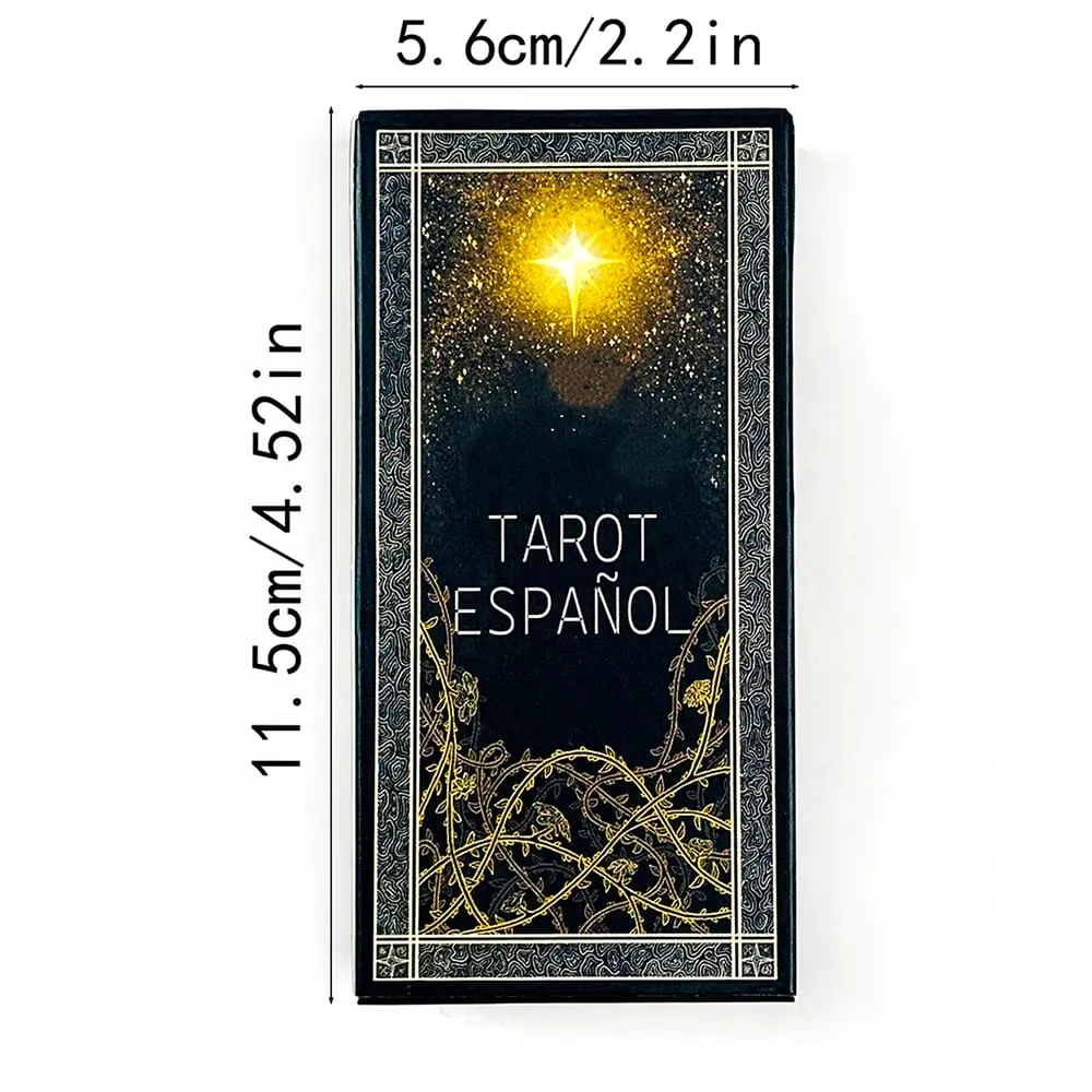 Mazzo di Tarocchi spagnoli 78 pezzi Carte Predittiva Divinazione Gioco da tavolo Raccolta di famiglie Gioco di carte Meditazione Viaggi e regali — image 6
