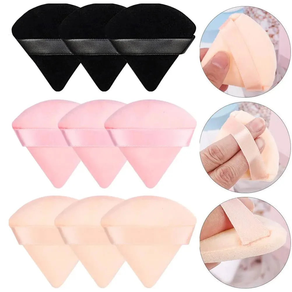 Soffio per cipria per il viso Spugna per trucco Cosmetici Soffio per cipria in cotone morbido Lavabile in velluto Strumenti per soffio per trucco — image 1