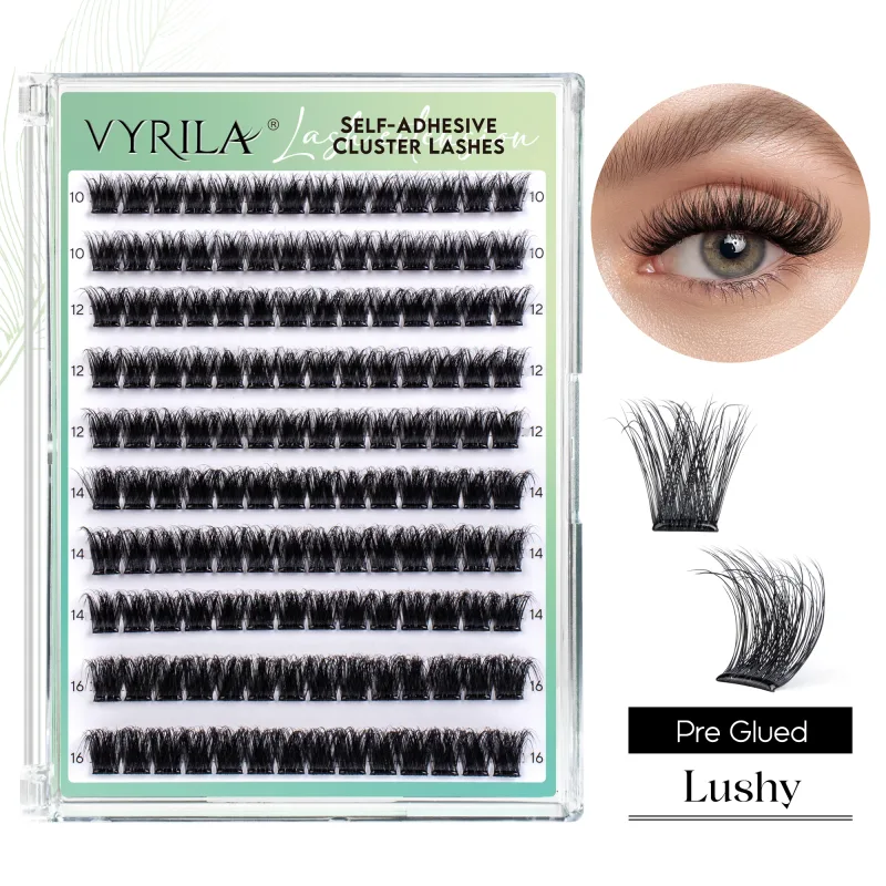 Samolepící řasy Bez nutnosti lepidla Řasy 10‑16 mm Předlepené řasy D Curl Soft Natural Press on Lashes — image 11