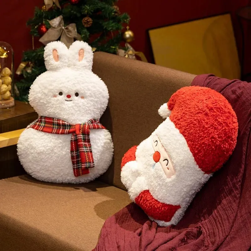 Cuscino per la schiena di Natale Cuscino per divano omino di pan di zenzero Cuscino per Babbo Natale Alce Pupazzo di neve Peluche per bambini Regalo di compleanno di Natale — image 5