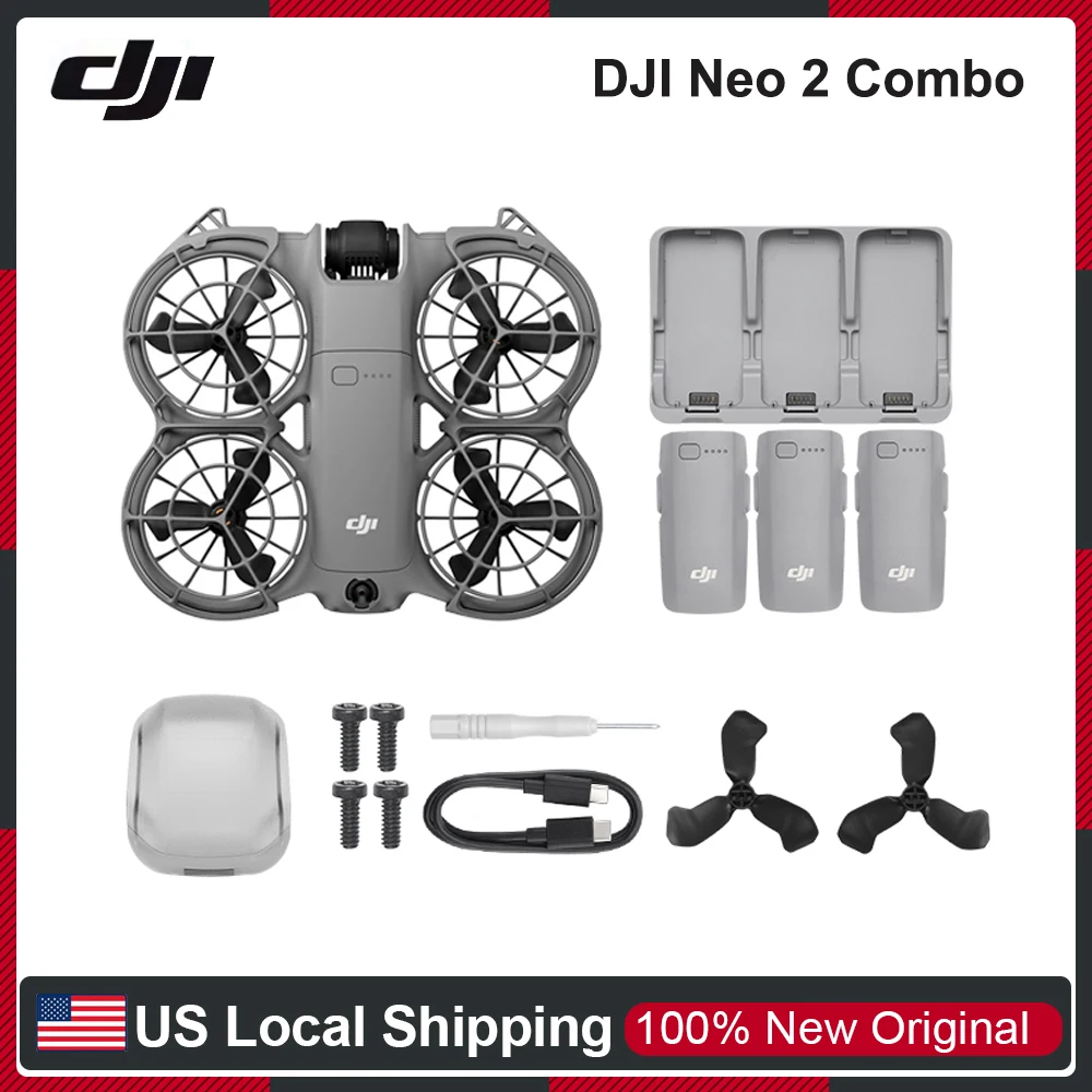 DJI Neo 2 4K Drones With a Camera Drone 4k Professional Palm Takeoff & Landing Gesture Control Smooth Reliable Tracking 12m/s Faster Tracking Speed Lightweight Foldable Mini Drone All-Around Safety & Flexible Flight With 3 Batteries — image 1