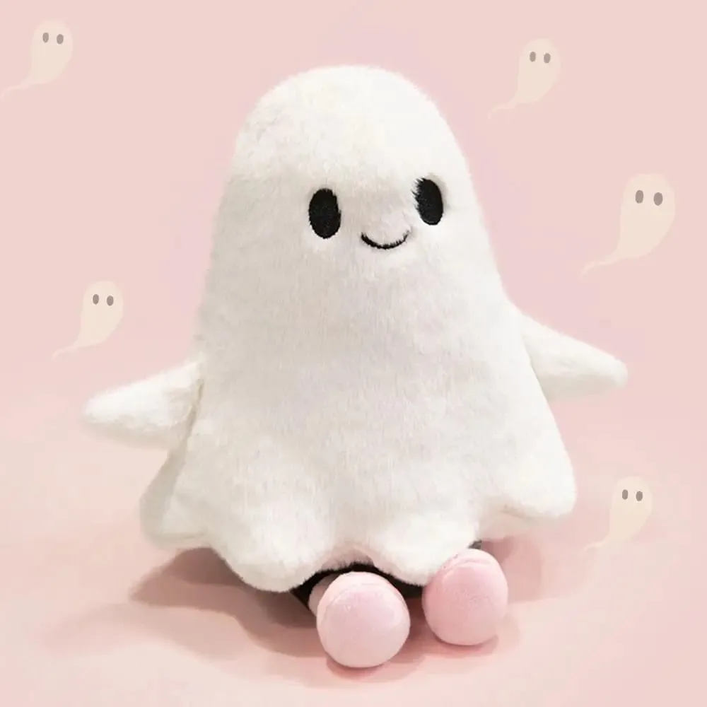 Boneka Mewah Hantu Kecil Simulasi Mainan Boneka Hantu Kartun Buatan Tangan Berbulu Bantal Hantu Holloween Lembut Nyaman — image 4