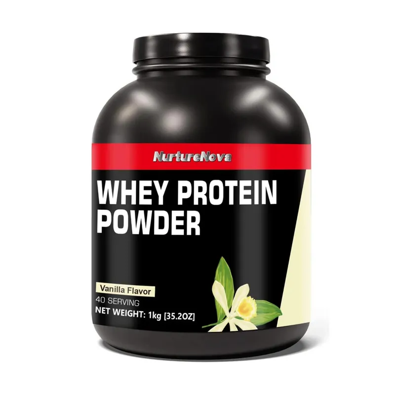 NurtureNova Whey Protein Powder 40 Hidangan Campuran Minuman Protein untuk Dewasa Coklat Matcha Perisa Strawberi Pemakanan Harian — image 7
