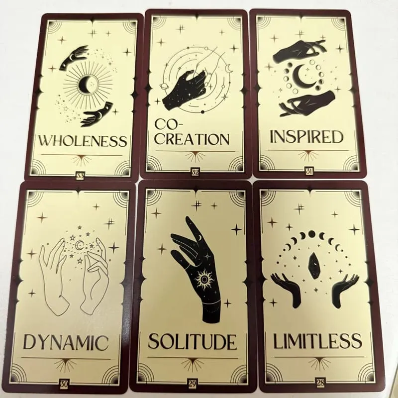 Manifestasi kad oracle 33 dek 10*6.3cm Versi Bahasa Inggeris Permainan papan Tarot Sepanjang Dek — image 2