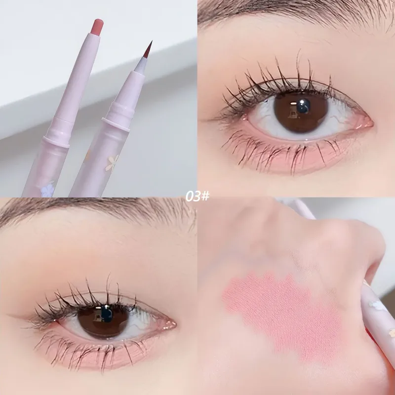 Eyeliner liquido a doppia testa Matita per ombretto Eye Highlighting Eyeshadow Stick Penna gel per trucco naturale per occhi grandi — image 9