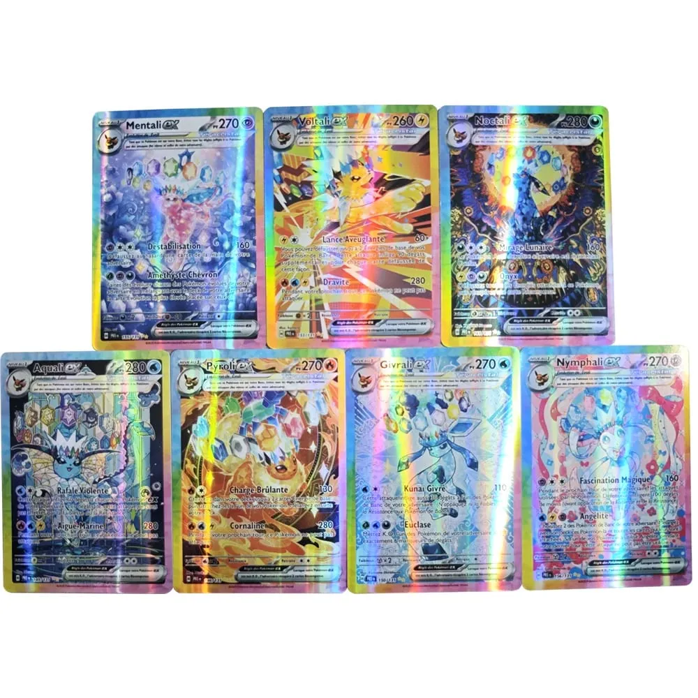 Versione francese Carte Pokemon VMAX V EX GX MEGA VSTAR Carte Collection Battle Trainer Regalo di giocattoli di Natale per bambini — image 4