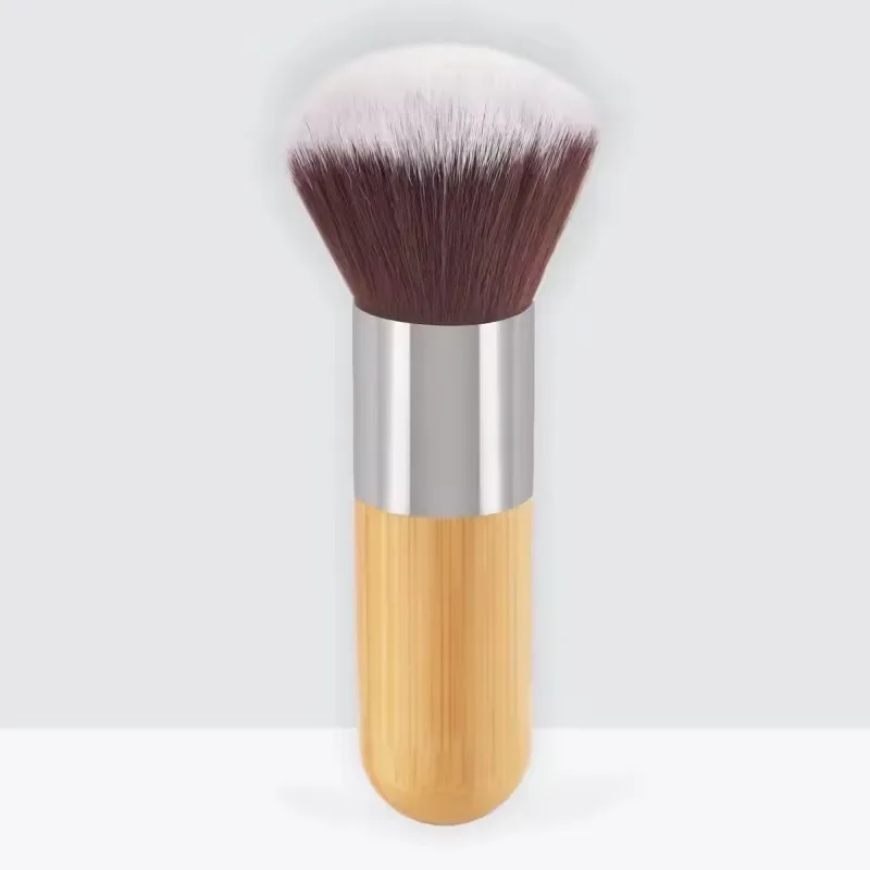 Bamboe handvat Foundation Brush Los poeder Make-up kwasten Blush Contour Vloeibare Foundation Cream Professionele gezichtsschoonheidstools — image 8