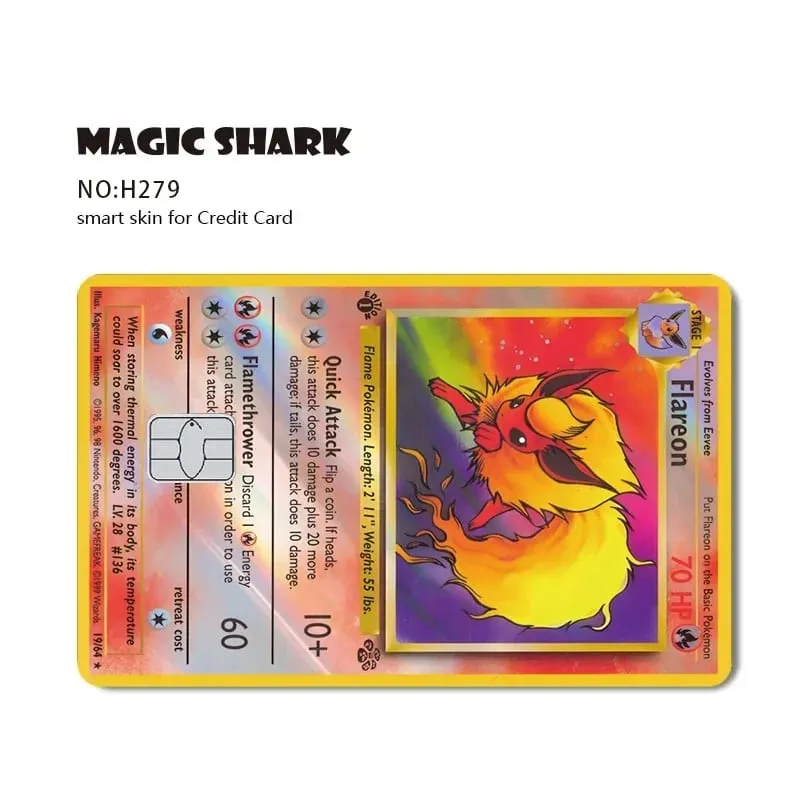 Charizard Gyarados Venusaur Blastoise Mewtwo Squirtle Snorlax Holographic Laser Credit Debit Card Film Skin Sticker — image 26