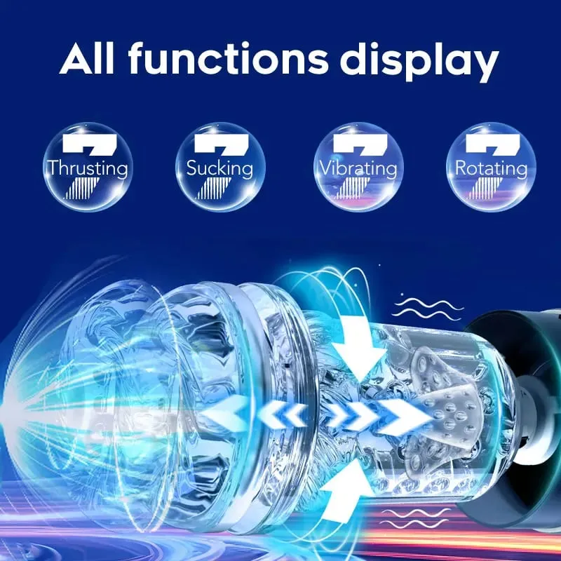 Automatic Male Masturbator Cup Pocket Pussy Stroker with 3 Pump 7 Thrusting Rotating Vibrating Sucking Sex Machines Sex toys Men — image 5