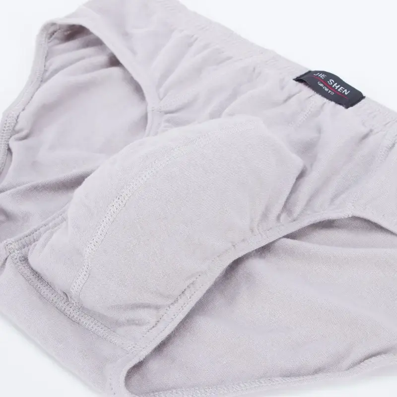 2 Pcs/Lot Men's 100% Cotton Briefs Comfortable Underpants Male Breathable Underwear Lingerie Panties Plue Size Xl -5XL — image 4