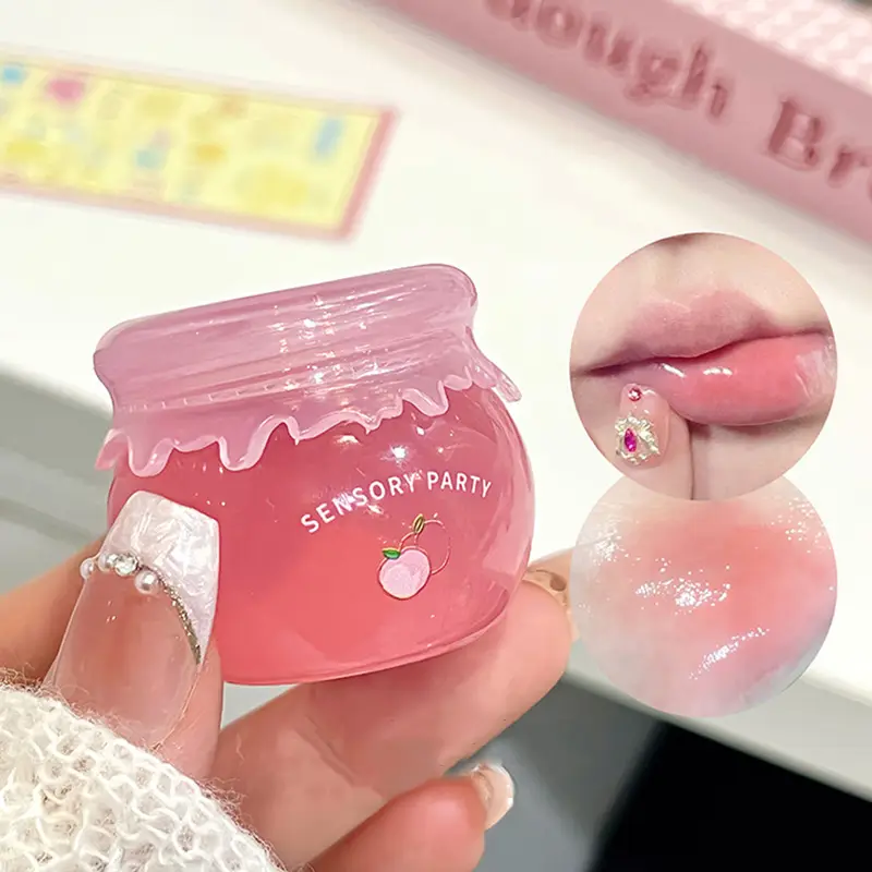 Green Grapes Clear Lip Gloss Maintenance Ενυδατικό Lip Balm Απολεπιστικό Scrub Θρεπτική Περιποίηση χειλιών Peach Water Gloss Lip Tint — image 1