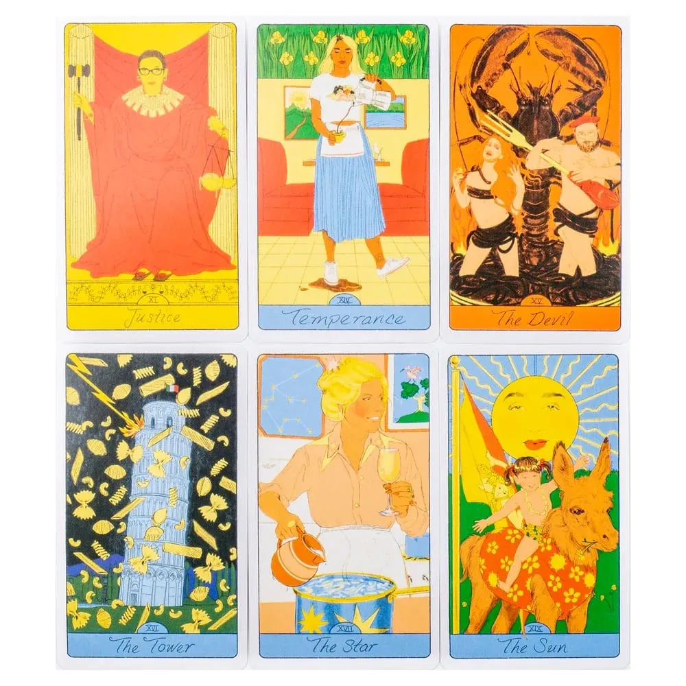78Cards The Pasta Tarot Cards English Visions Divination Edition Deck Board Playing Games — image 5