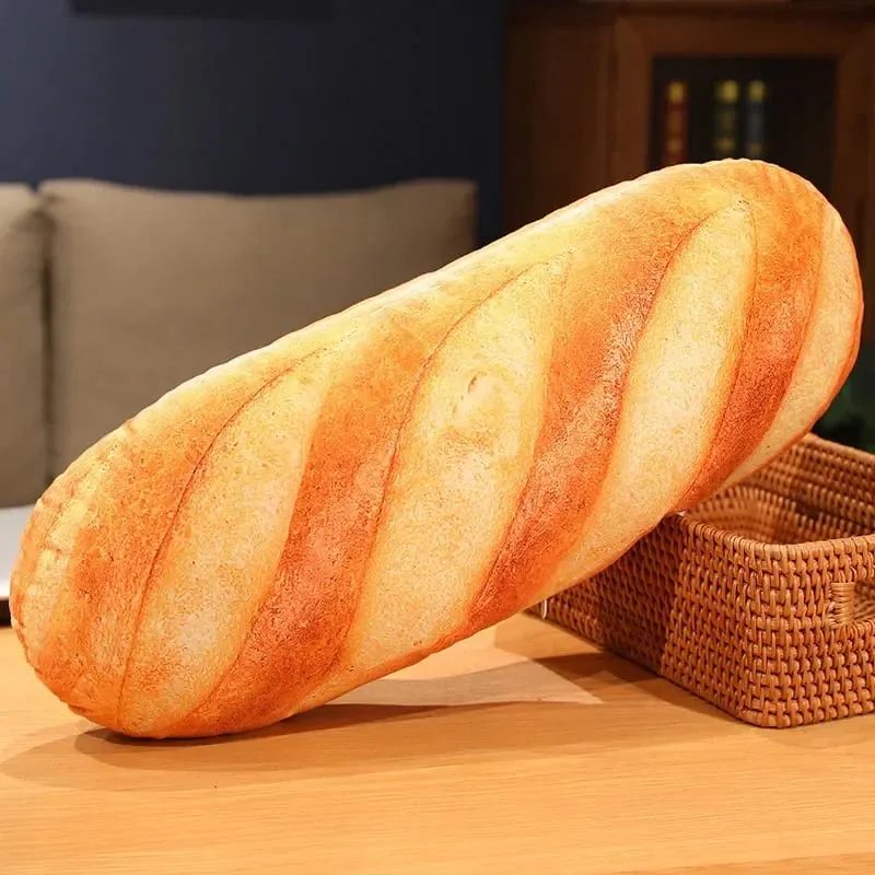 Giant Bread Plush Long Pillow Toy Soft Funny Simulation Food Toy Creative Cushion Birthday Present Christmas Gift — image 2